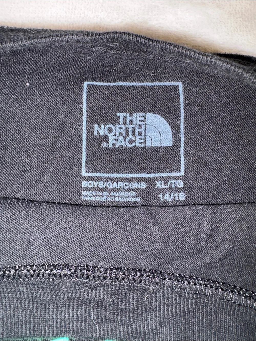 The North Face bold green